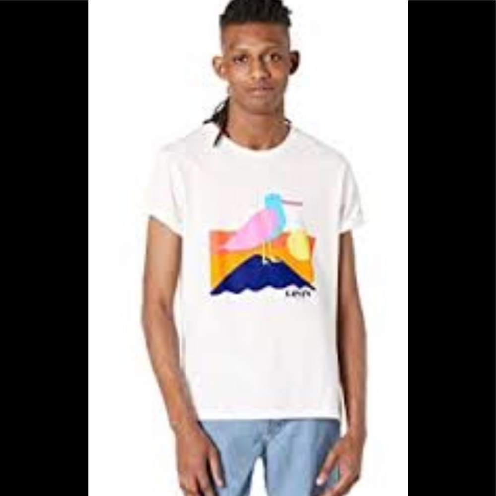 LEVI’S Men’s Graphic Crew Neck Tee..Size:Large